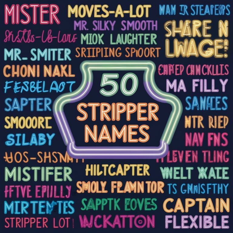 50 Hilarious Stripper Names That Will Make You Laugh Out Loud Stripper Names