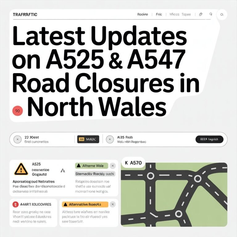 Latest Updates on A525 & A547 Road Closures in North Wales A525 & A547